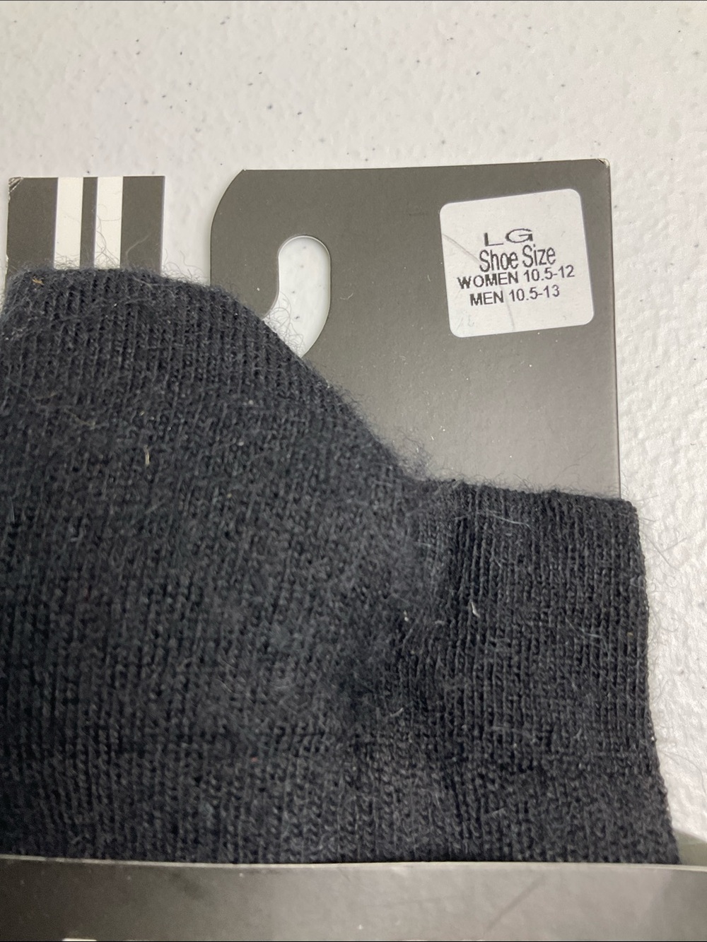 Hollow Black Crew Socks Light Compression - Picture 2 of 4